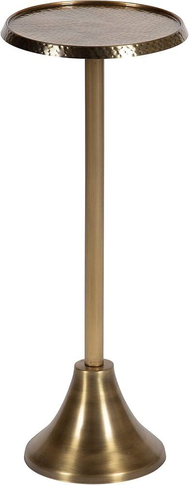 Kate and Laurel Sanzo Bohemian Side Table, 9 x 9 x 23, Gold, Decorative Pedestal End Table for Di... | Amazon (US)