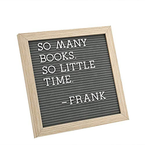 Letter Board by Crystal Lemon, Felt Letter Board, 10x10 Inches, Changeable Wooden Message Board Sign | Amazon (US)