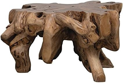 Creative Co-Op Wood Coffee Table, Natural | Amazon (US)