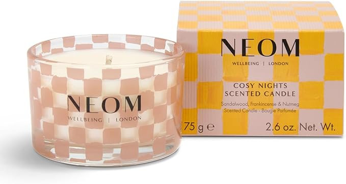 NEOM- Cosy Nights Candle (Travel Size) | Sandalwood, Frankincence & Nutmeg | Essential Oil Aromat... | Amazon (UK)