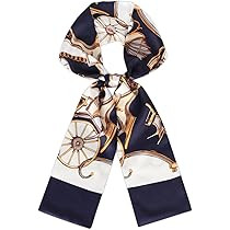 59" Mulberry Silk Like Head Scarf Women's Fashion Square Neck Satin Scarfs for Bag Hair Scarves G... | Amazon (US)