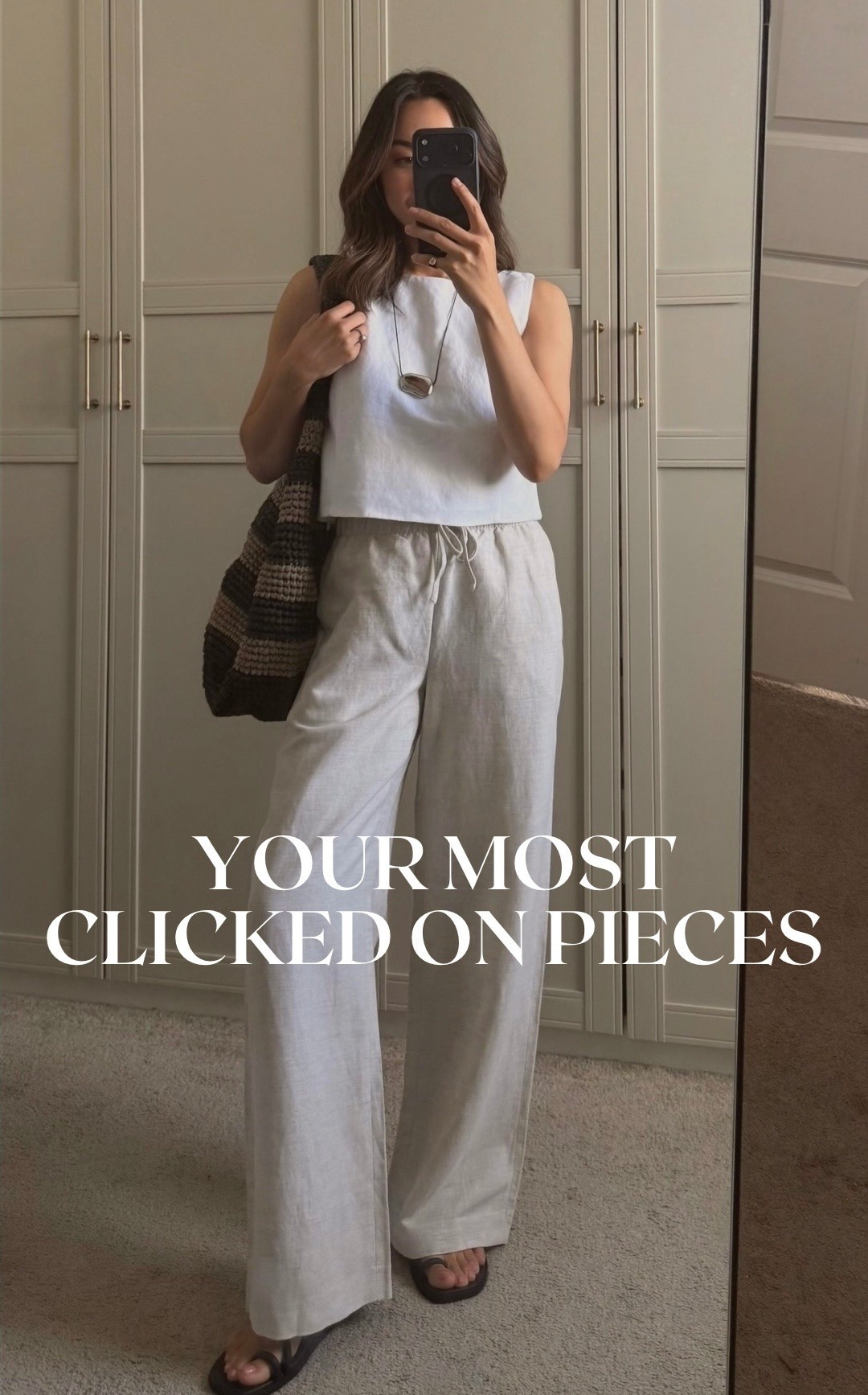Your most clicked on pieces 

Summer staples / aritzia lodge pants / boxy cut tops / strappy sandals / barrel pants / dress / skirt

#LTKSeasonal