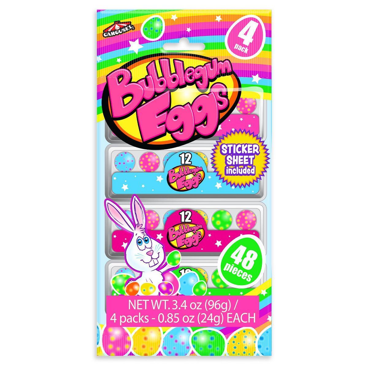 Bubble Gum Easter Eggs - 3.4oz/48ct | Target