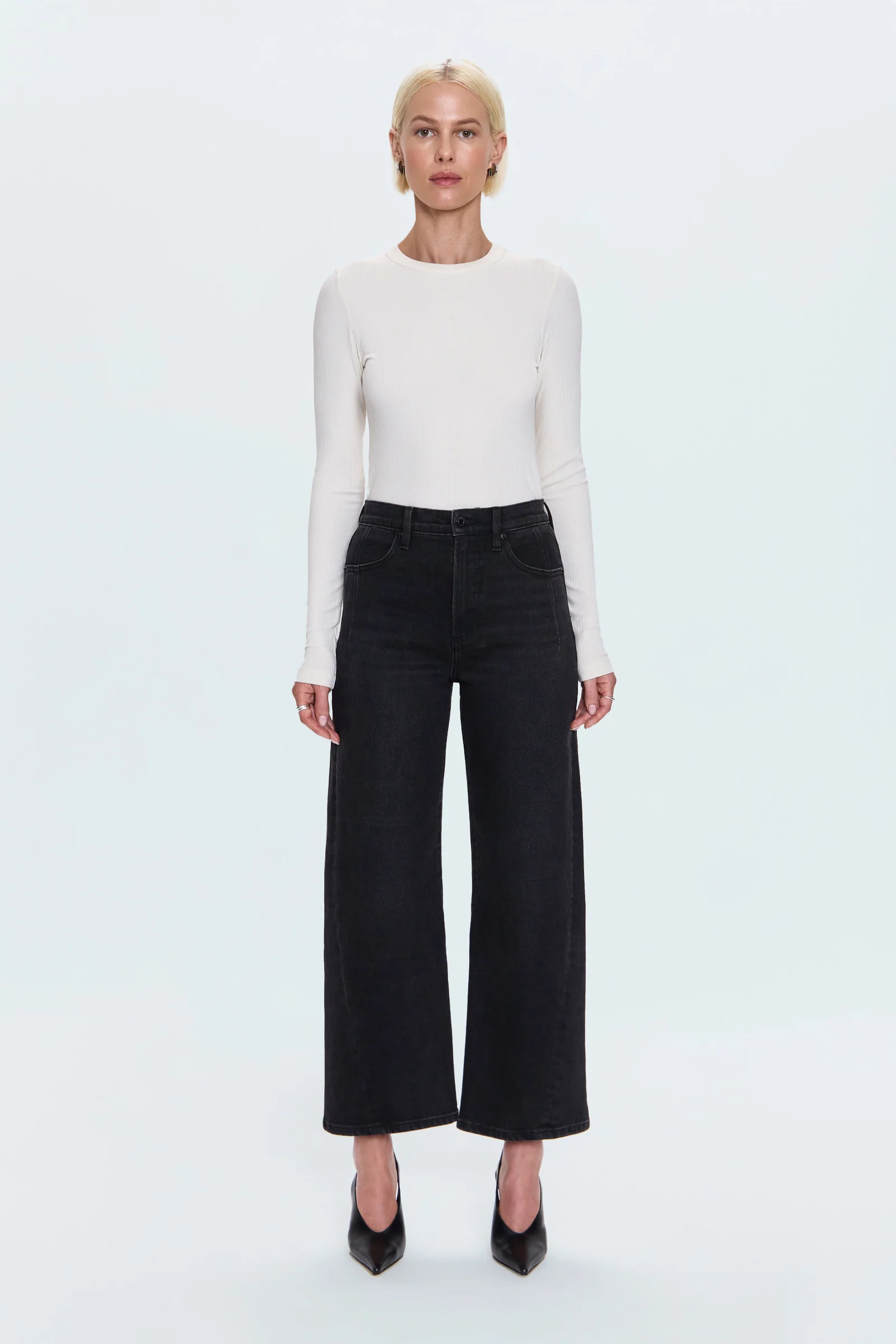 Kyra High Rise Bowed Ankle - Soho | Pistola Denim