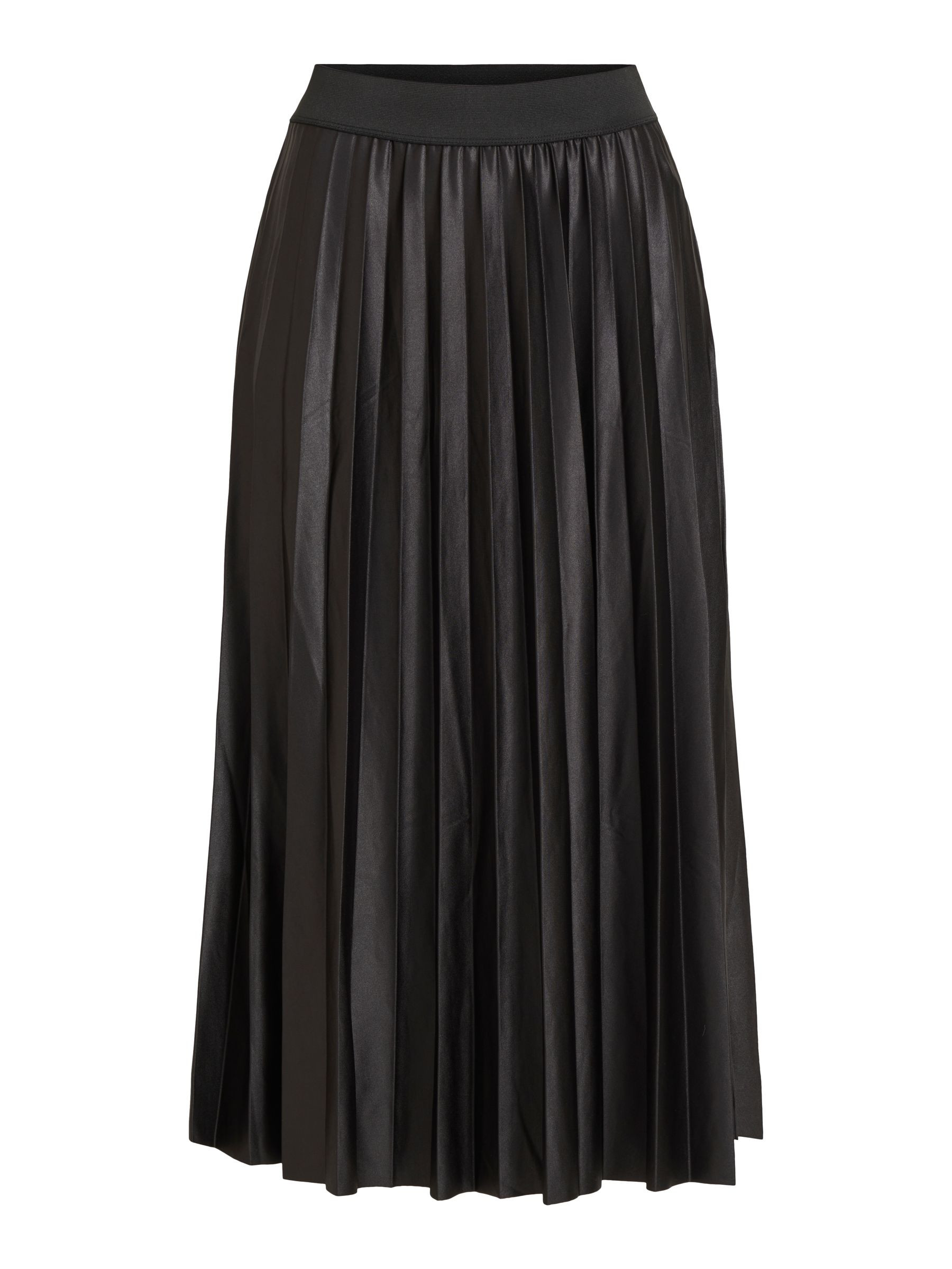 VINITBAN PLEATED MIDI SKIRT | Black | VILA® | Vila.com