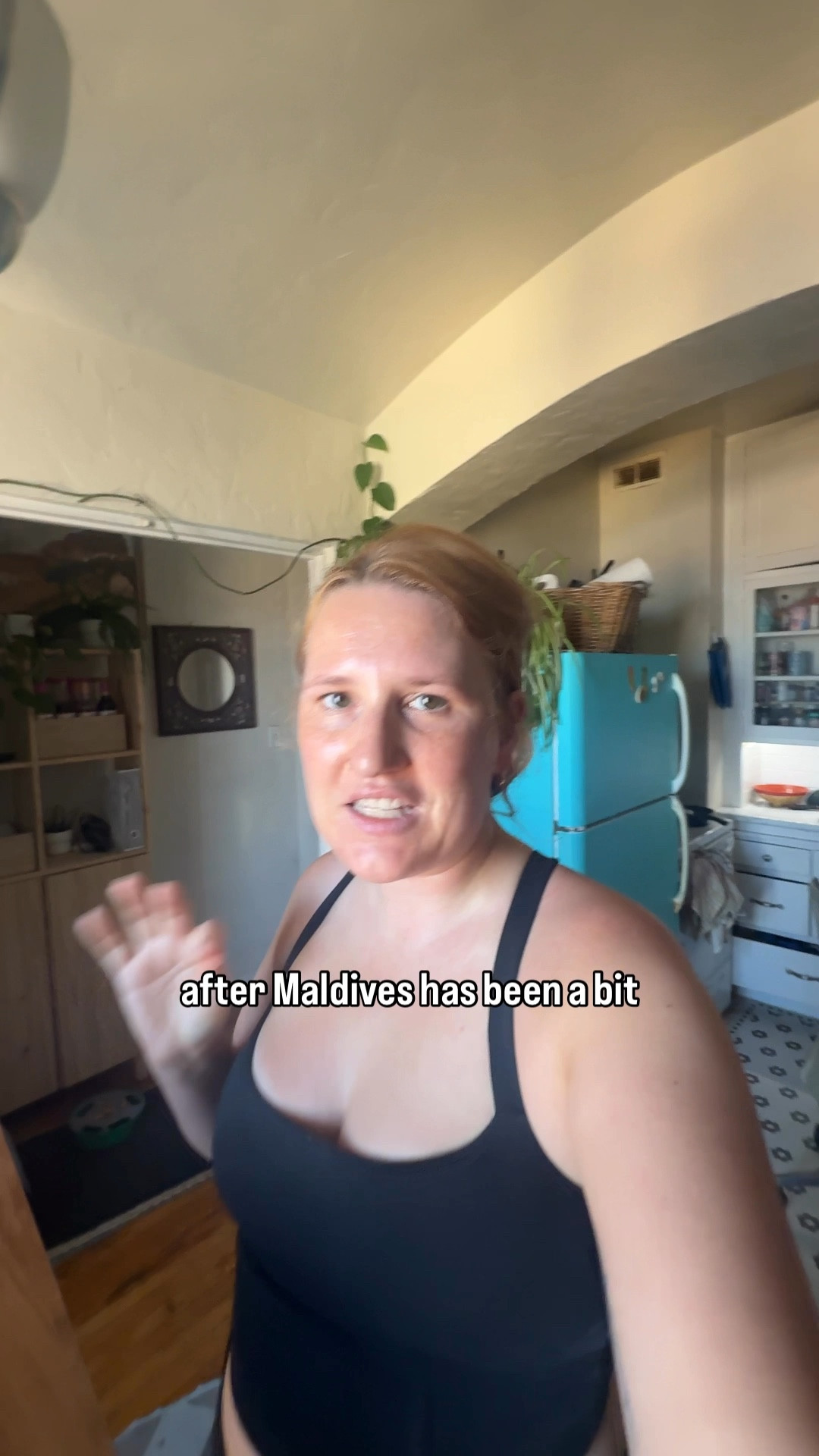 I just got back from a press trip in the Maldives and while it was so much fun it took a toll on my body and the easiest way isn't getting back into the swing of things as using my walking pad at least once a day even if it's just for 20 minutes, I love this foldable walking pad that is perfect for small spaces like our small San Francisco apartment. You can fold it and stand it up and tuck it into a closet. It's perfect. Everyone needs this walking pad to use while working taking meetings, etc. I'm also wearing my favorite potluck activewear. #walkingpad #popflex 

#LTKActive #LTKMidsize