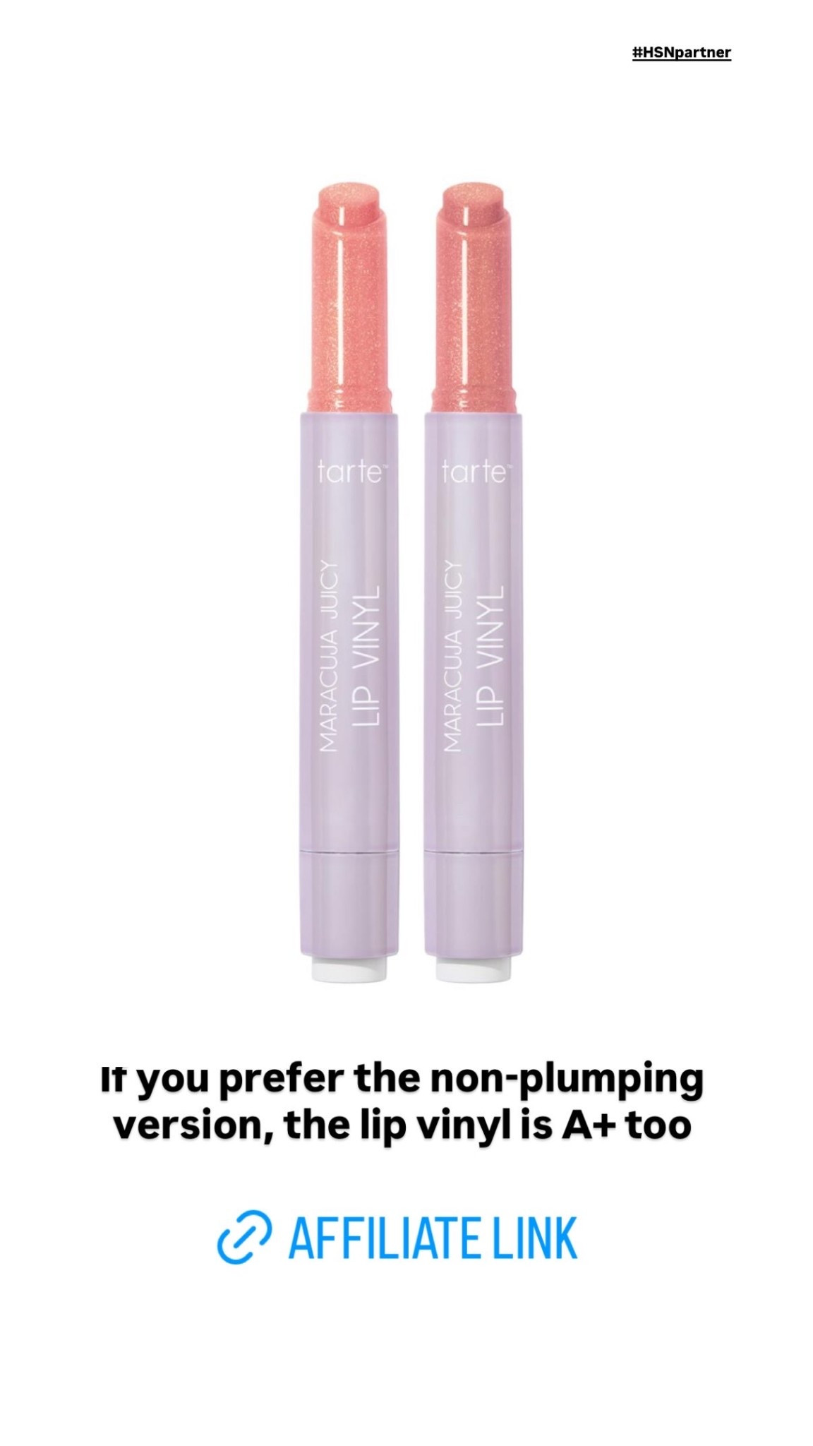 If you prefer the non-plumping version, the lip vinyl is A+ too #HSNpartner