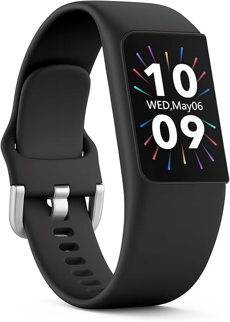 FITVII Fitness Tracker, Slim AMOLED Fitness Watch 2025 with 24/7 Heart Rate, Blood Pressure, Bloo... | Amazon (US)