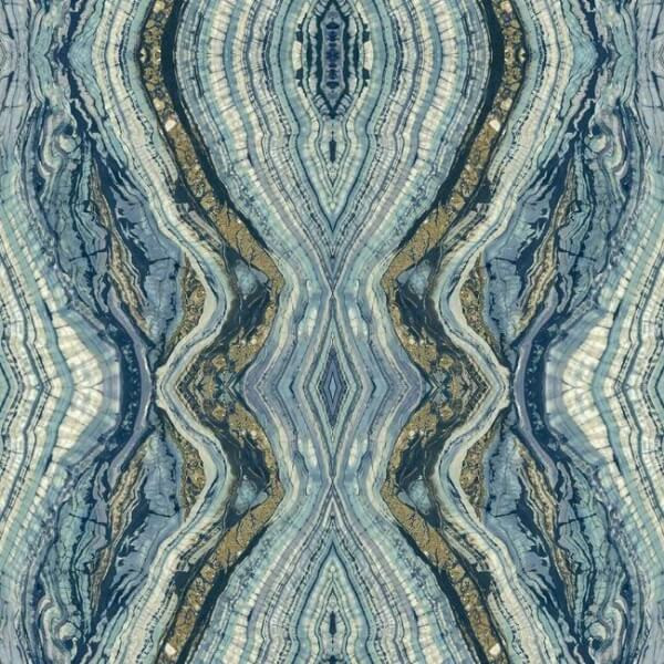 Kaleidoscope Wallpaper- Blue | York Wallcoverings