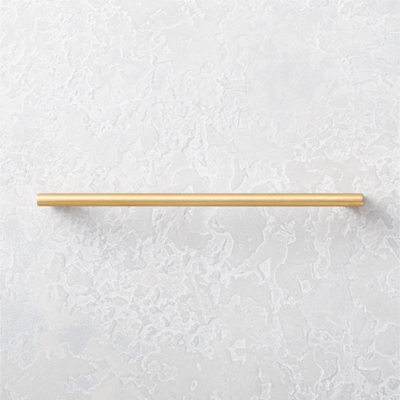 Kela Polished Brass Modern Handle 8" | CB2 | CB2
