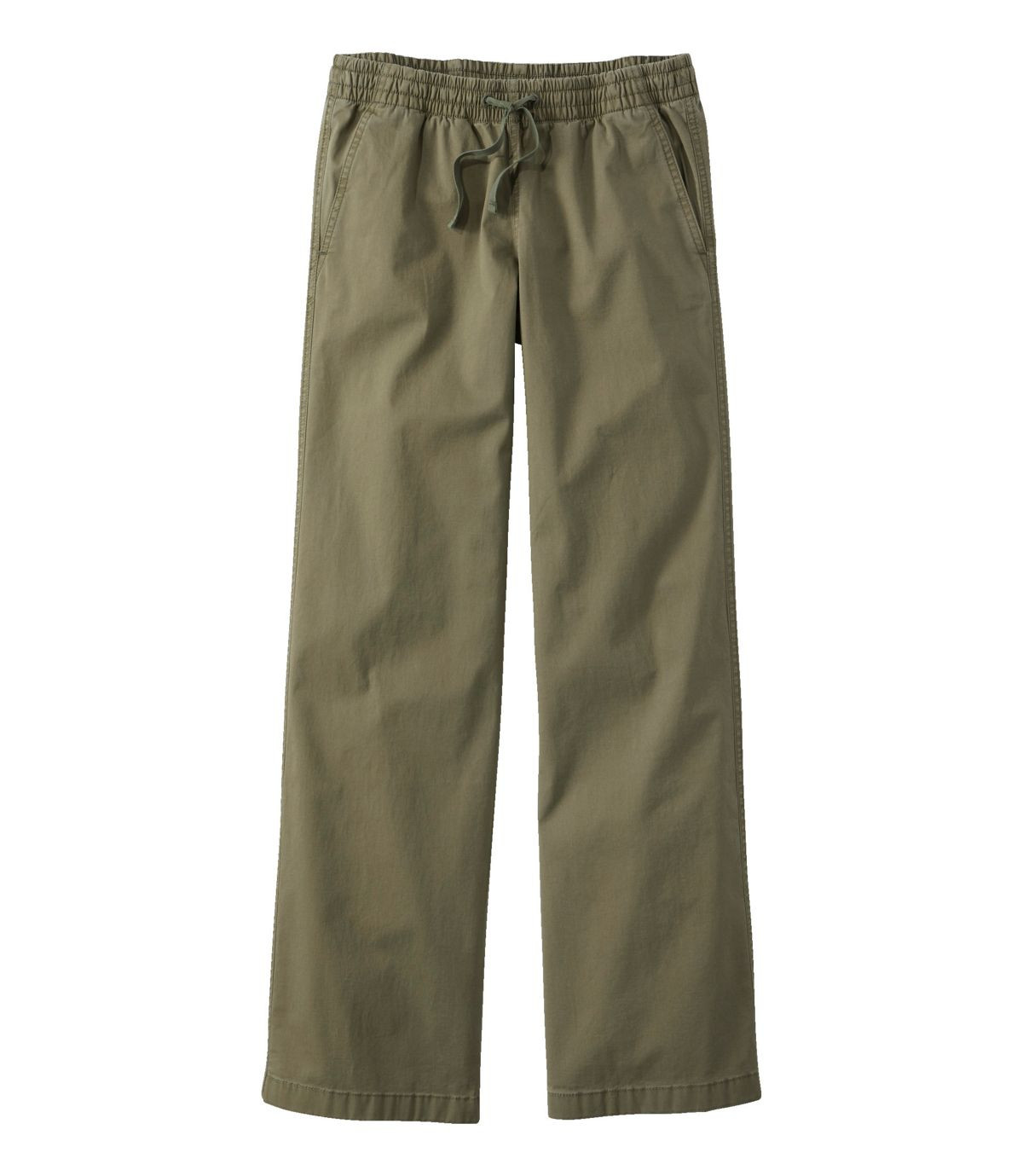 Lakewashed Pull-on Chinos, Mid-Rise Wide-Leg | L.L. Bean