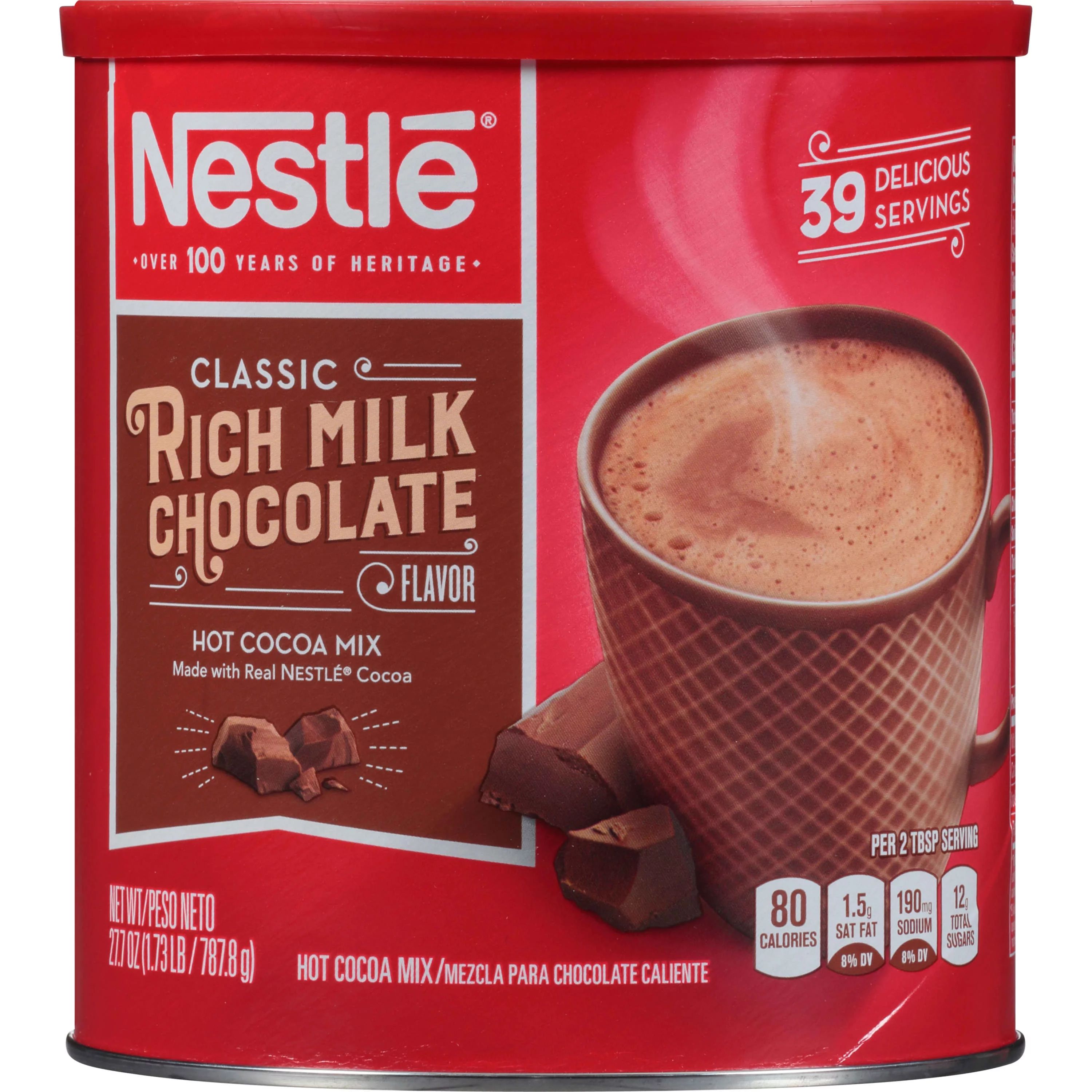 NESTLE Rich Milk Chocolate Hot Cocoa Mix 27.7 oz. | Walmart (US)