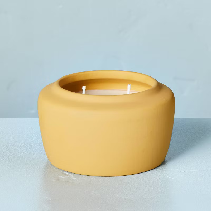 Colored Ceramic Golden Hour Jar Candle Gold - Hearth & Hand™ with Magnolia | Target