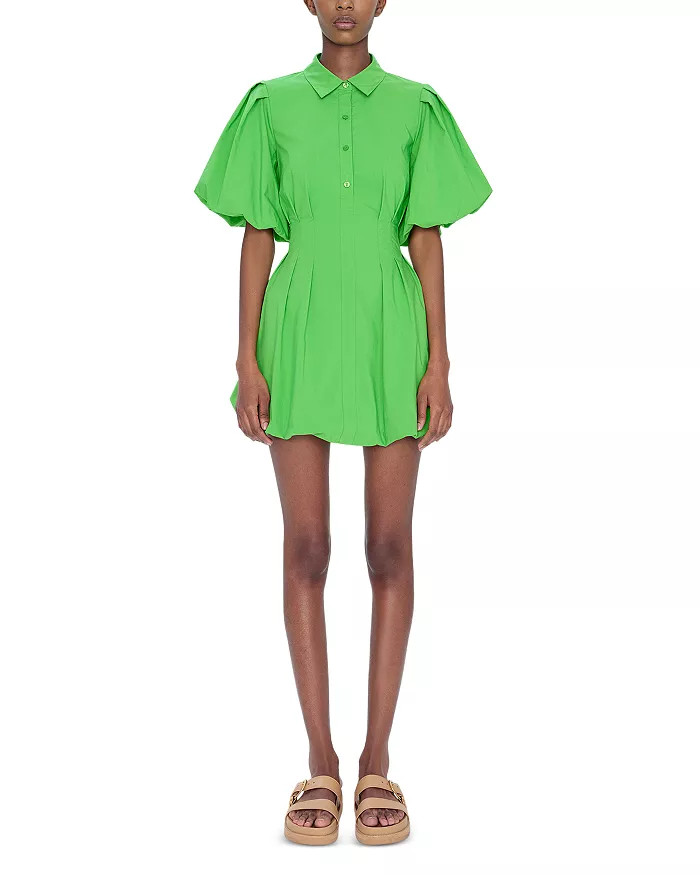 Cleo Puff Sleeve Pleated Mini Dress | Bloomingdale's (US)