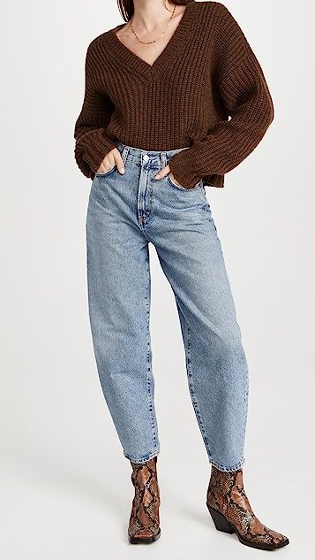 Ultra High Rise Curved Taper Balloon Jeans | Shopbop