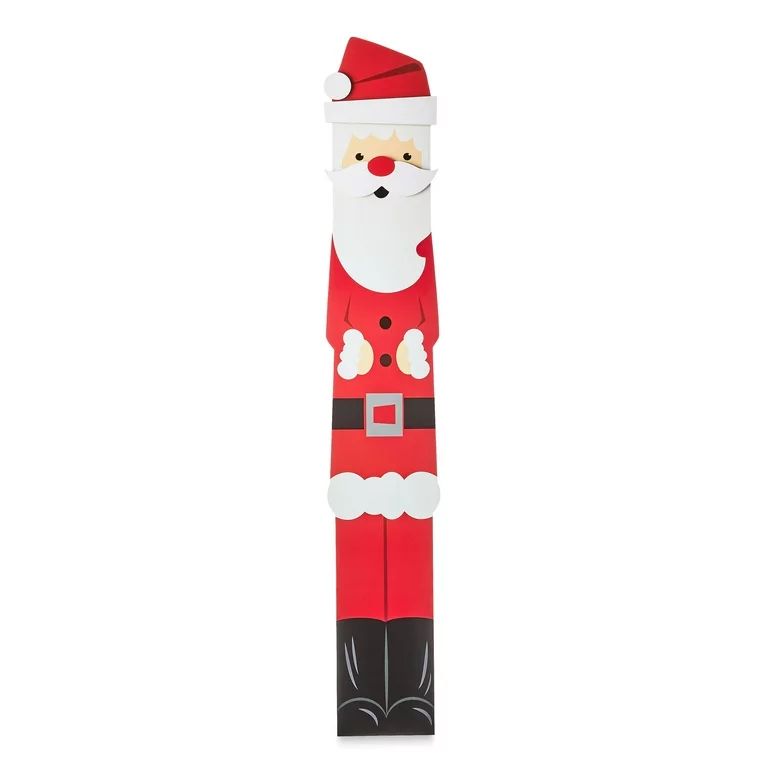 Red and White Outdoor Christmas Hanging Sign, Santa, 67 in, by Holiday Time | Walmart (US)