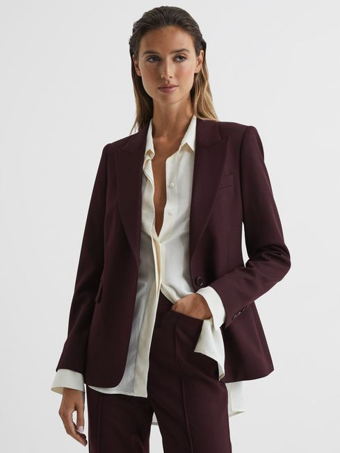 Wool Blend Single Breasted Blazer | Reiss (UK)