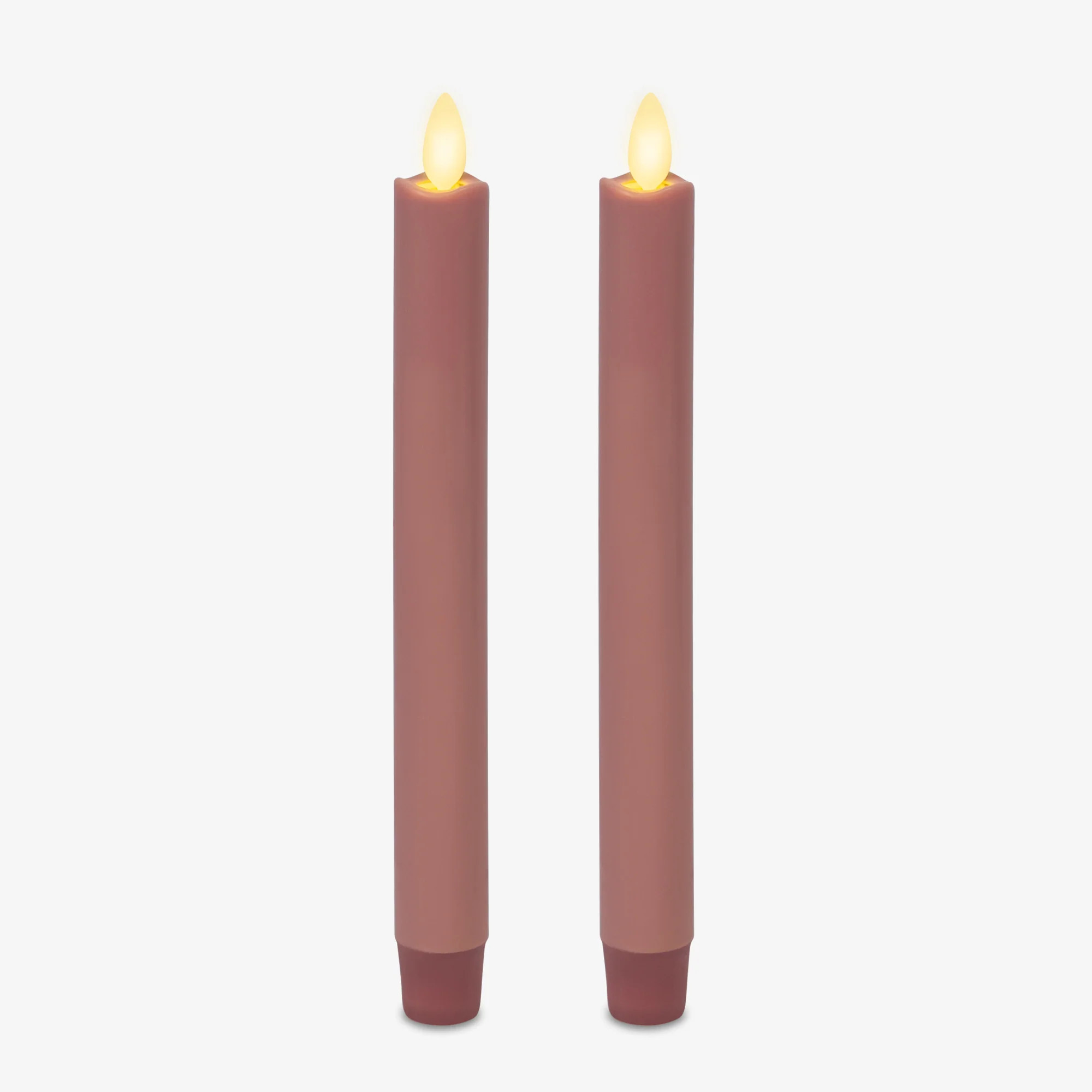 Rose Tan Flameless Candle Tapers - Set of 2 | Luminara