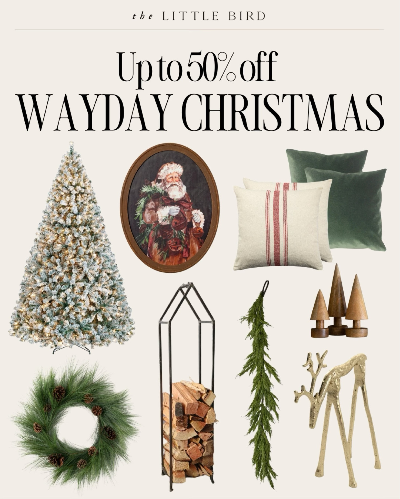 Wayfair's Way Day is here, and it's the perfect chance to get your home holiday-ready! From festive garlands to charming reindeer and cozy Christmas pillows, there are so many ways to add that holiday magic. With these incredible deals, decorating for the season has never been easier or more affordable!


#LTKSeasonal #LTKHome #LTKSaleAlert