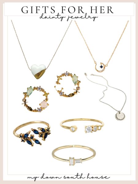 Dainty jewelry, gifts for her, holiday shopping 

#LTKHoliday #LTKGiftGuide