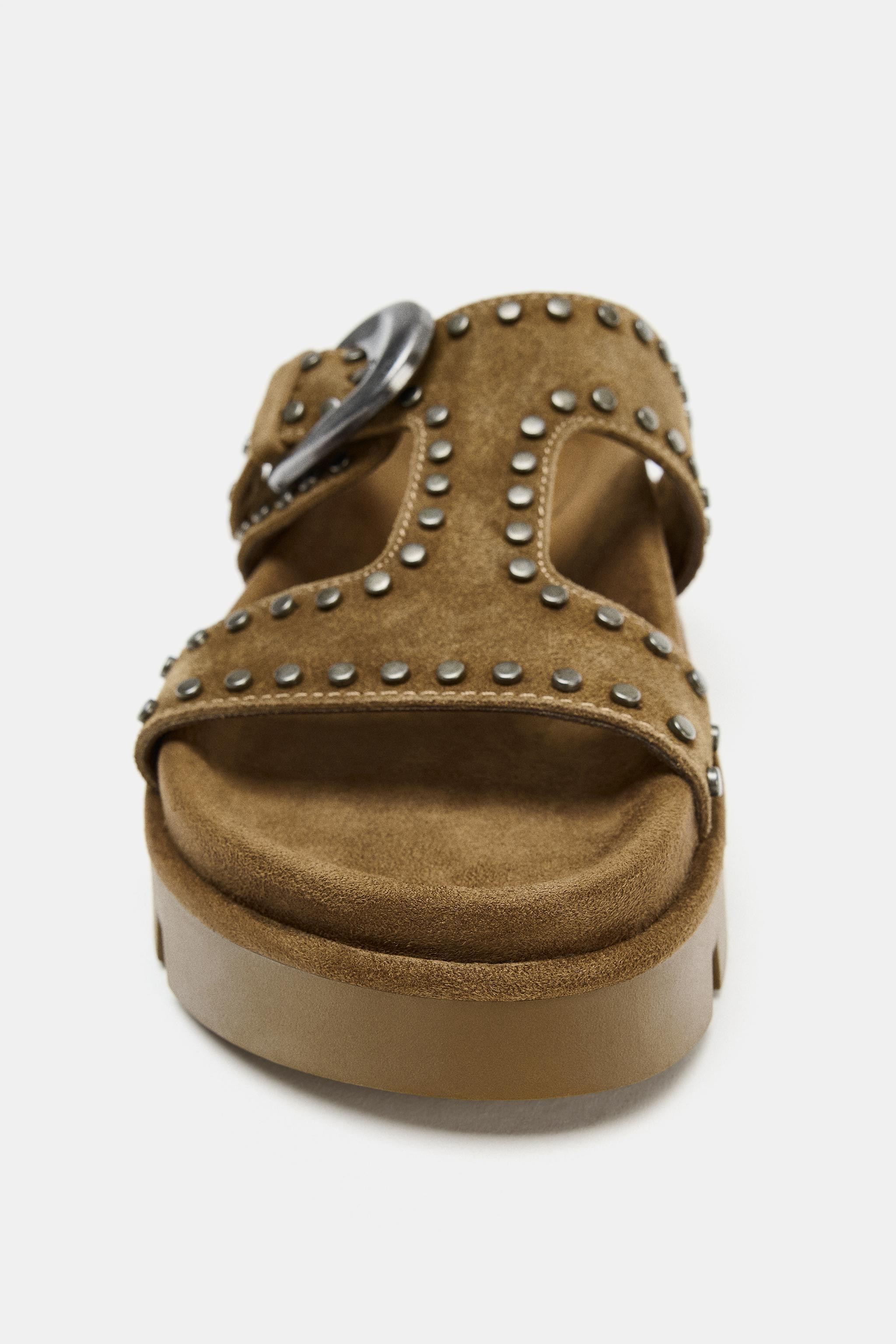 SANDALES PLATES À BRIDES EN VINYLE | Zara FR