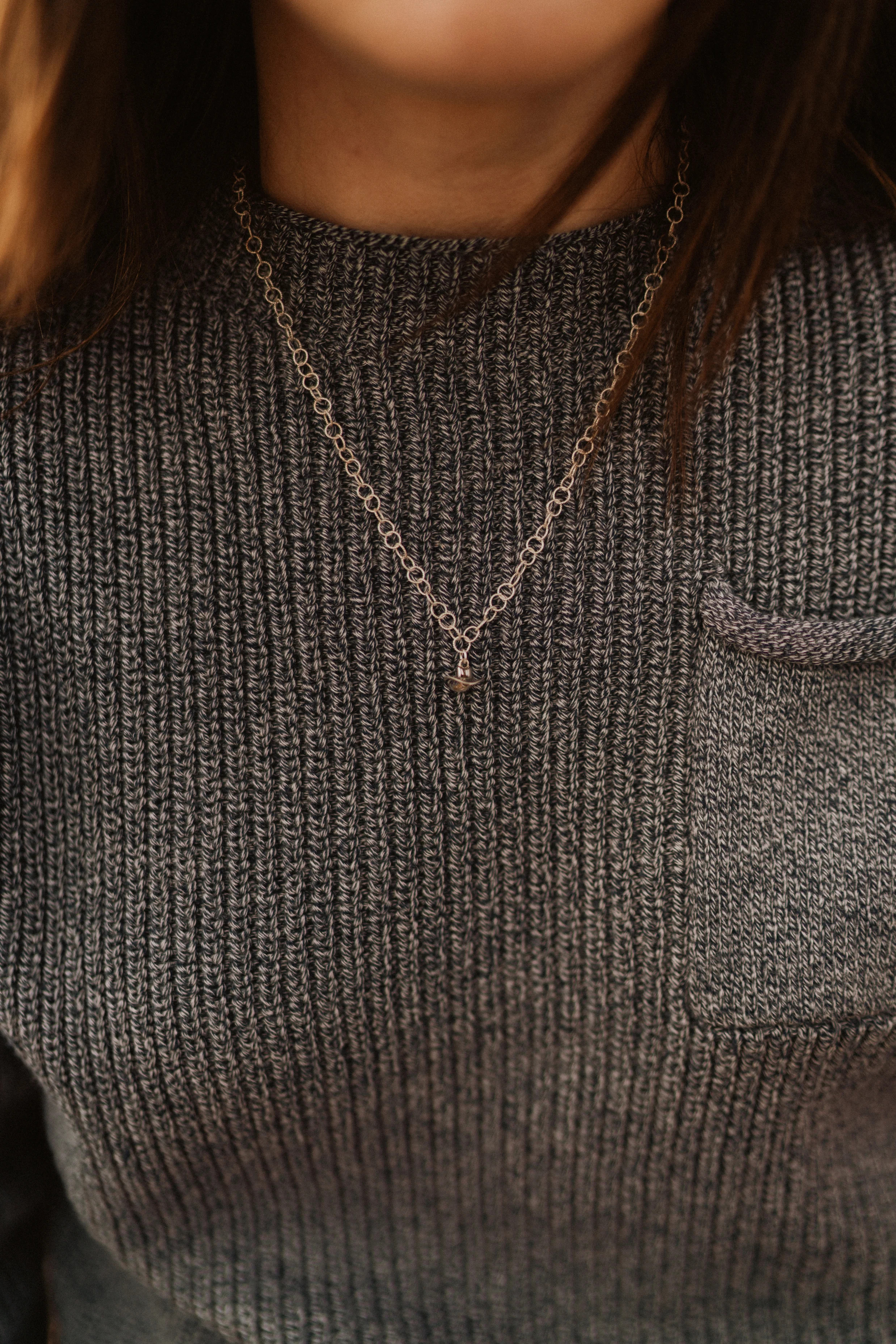 Little Silver Hat Necklace | Goldie Lew Jewelry