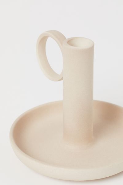 Stoneware candlestick | H&M (UK, MY, IN, SG, PH, TW, HK)