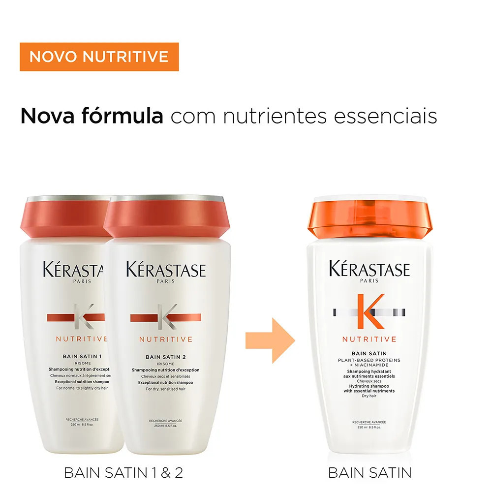 Shampoo Kérastase Nutritive Bain Satin 250 ml | Amobeleza (BR)