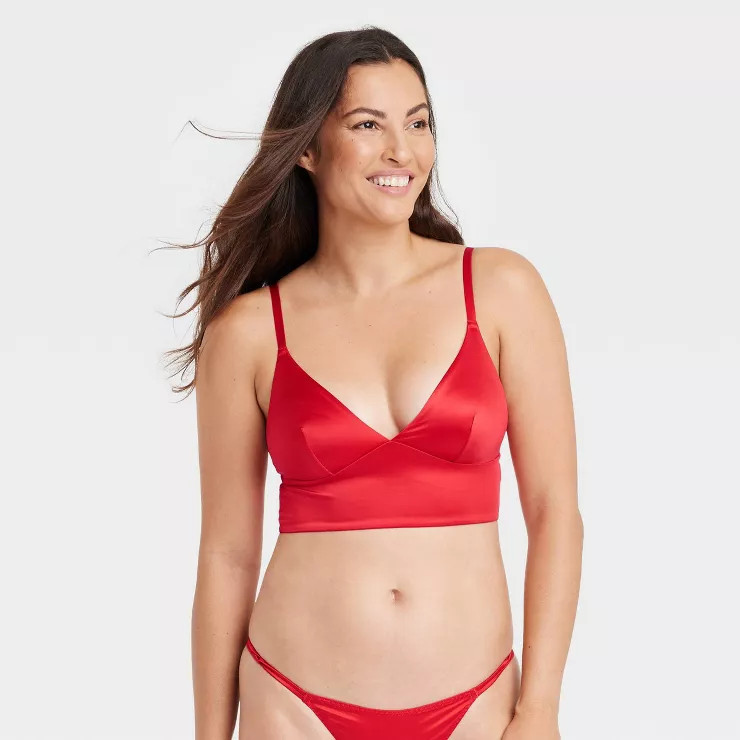 Women's Satin Longline Bralette - Auden™ | Target