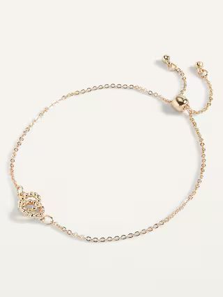 Real Gold-Plated Pendant Chain Bracelet for Women | Old Navy (US)