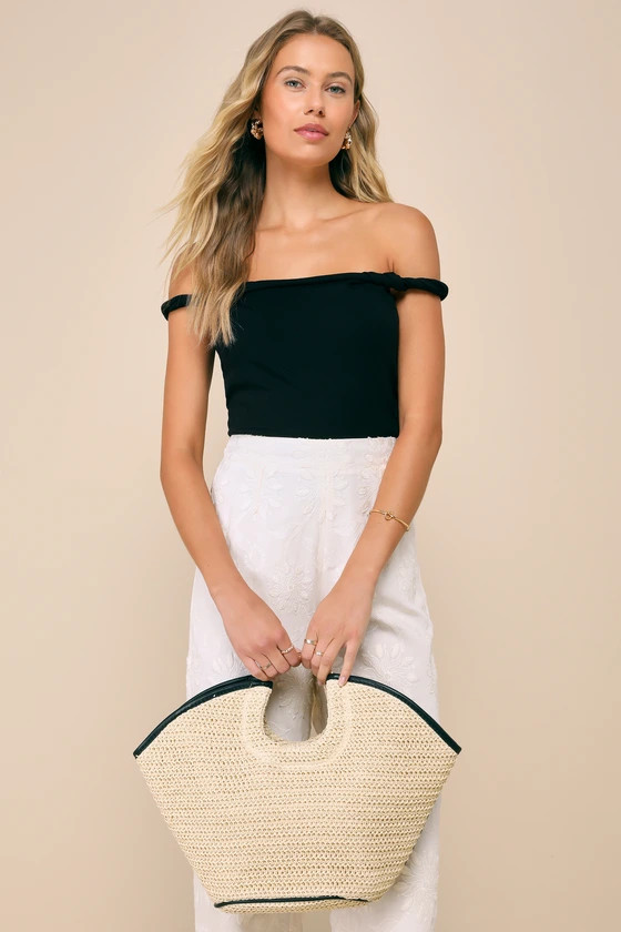 Dawn Natural Woven Raffia Tote | Lulus