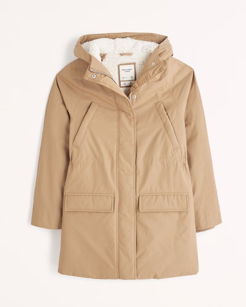 Sherpa-Lined Parka | Abercrombie & Fitch (US)