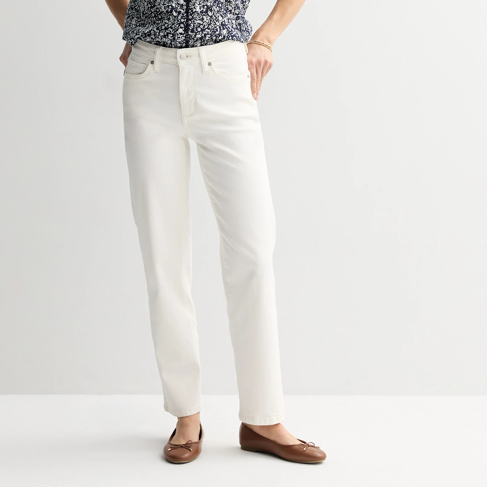 Women's Sonoma Goods For Life® High-Rise Straight Leg Jeans | Kohl's