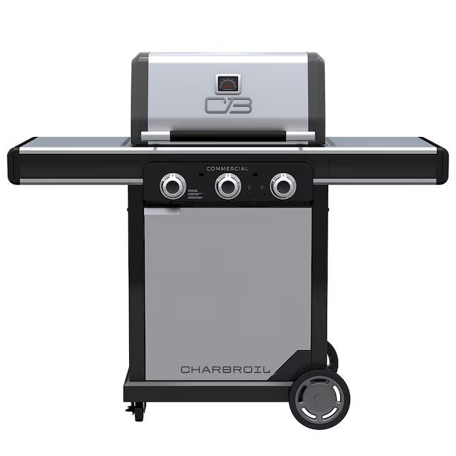 Char-Broil Commercial Series Grill and Griddle Combo Stainless Steel 3-Burner Liquid Propane and ... | Lowe's