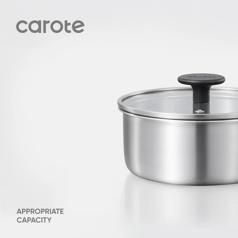 Carote 4 Pcs Stainless Steel Saucepan Set, Saucepans with Detachable Handle, Oven Safe, Induction... | Walmart (US)