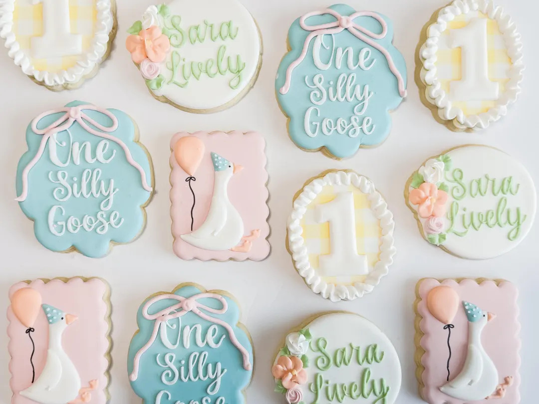 One Silly Goose Cookies Birthday Cookies First Birthday Cookies - Etsy | Etsy (US)