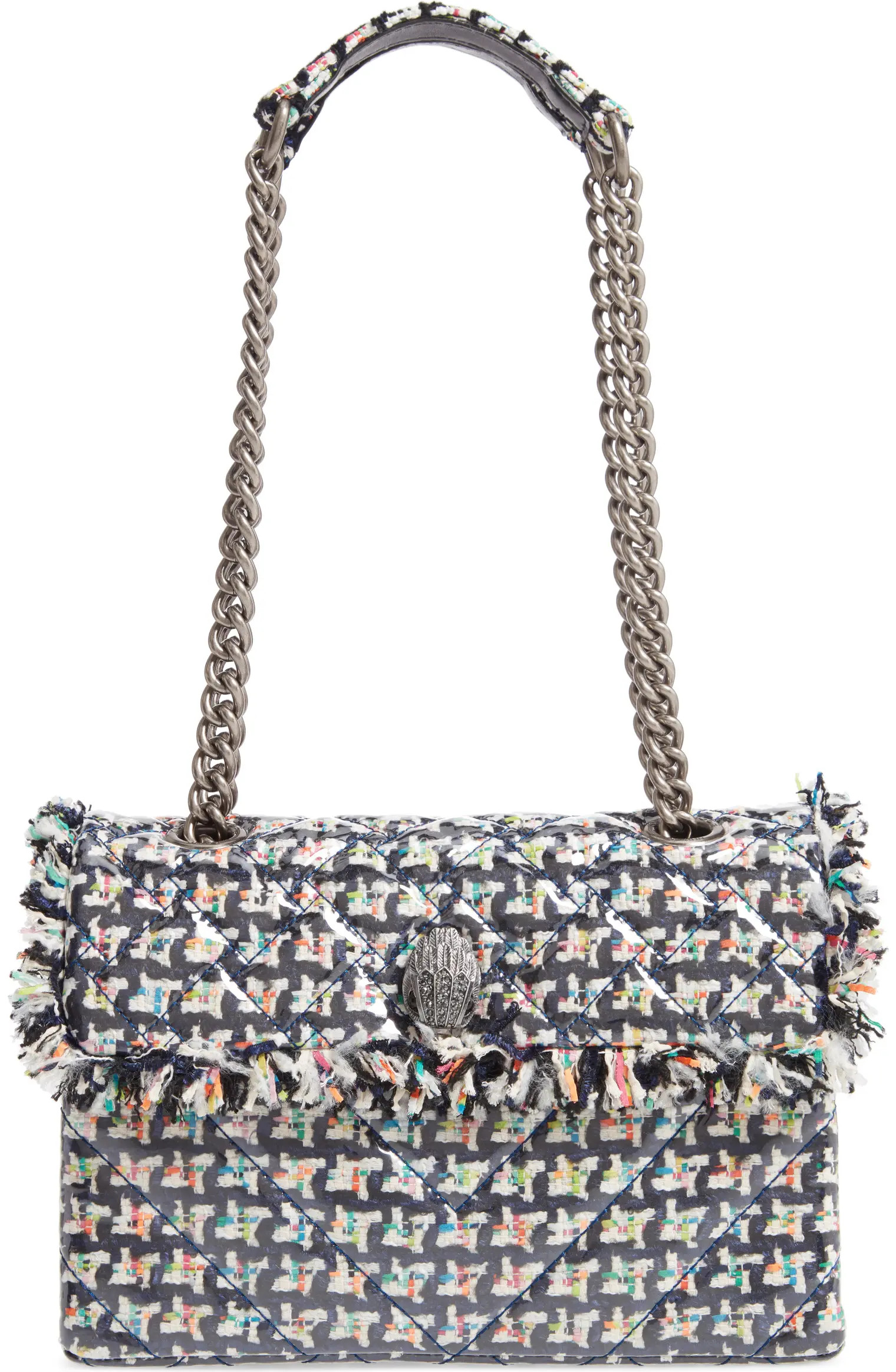 Kensington Coated Tweed Shoulder Bag | Nordstrom