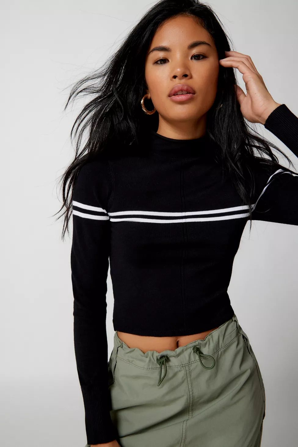 UO Angelo Mock Neck Sweater | Urban Outfitters (US and RoW)