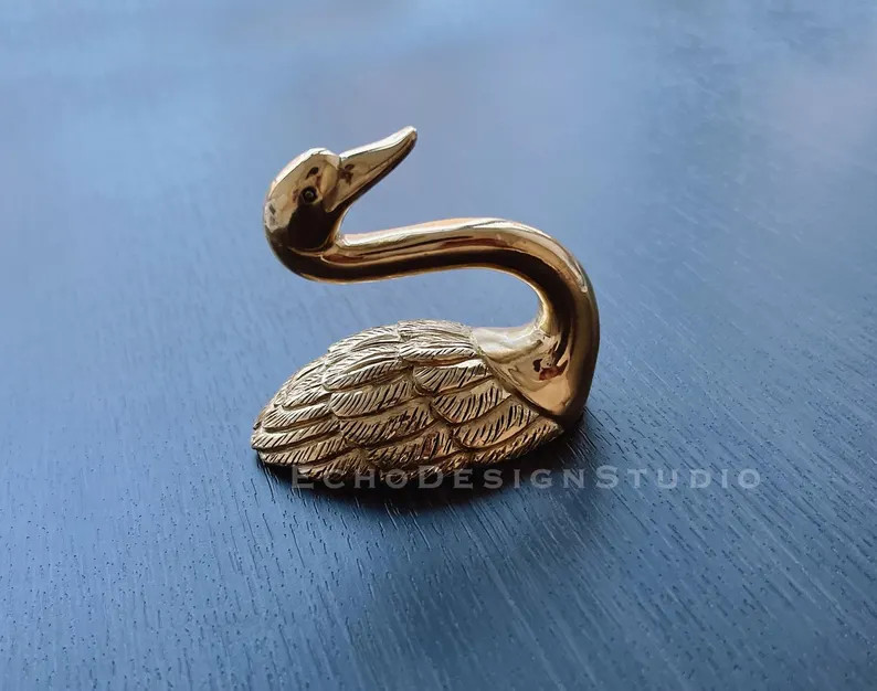 Swan Hook Gold Metal Hanger Decorative Hanger Hook BS-C-991 - Etsy | Etsy (US)