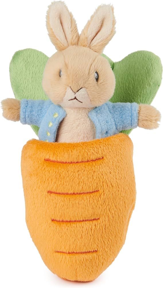 GUND Beatrix Potter 2-in-1 Peter Rabbit with Carrot Plush Playset, Bunny Stuffed Animal for Ages ... | Amazon (US)