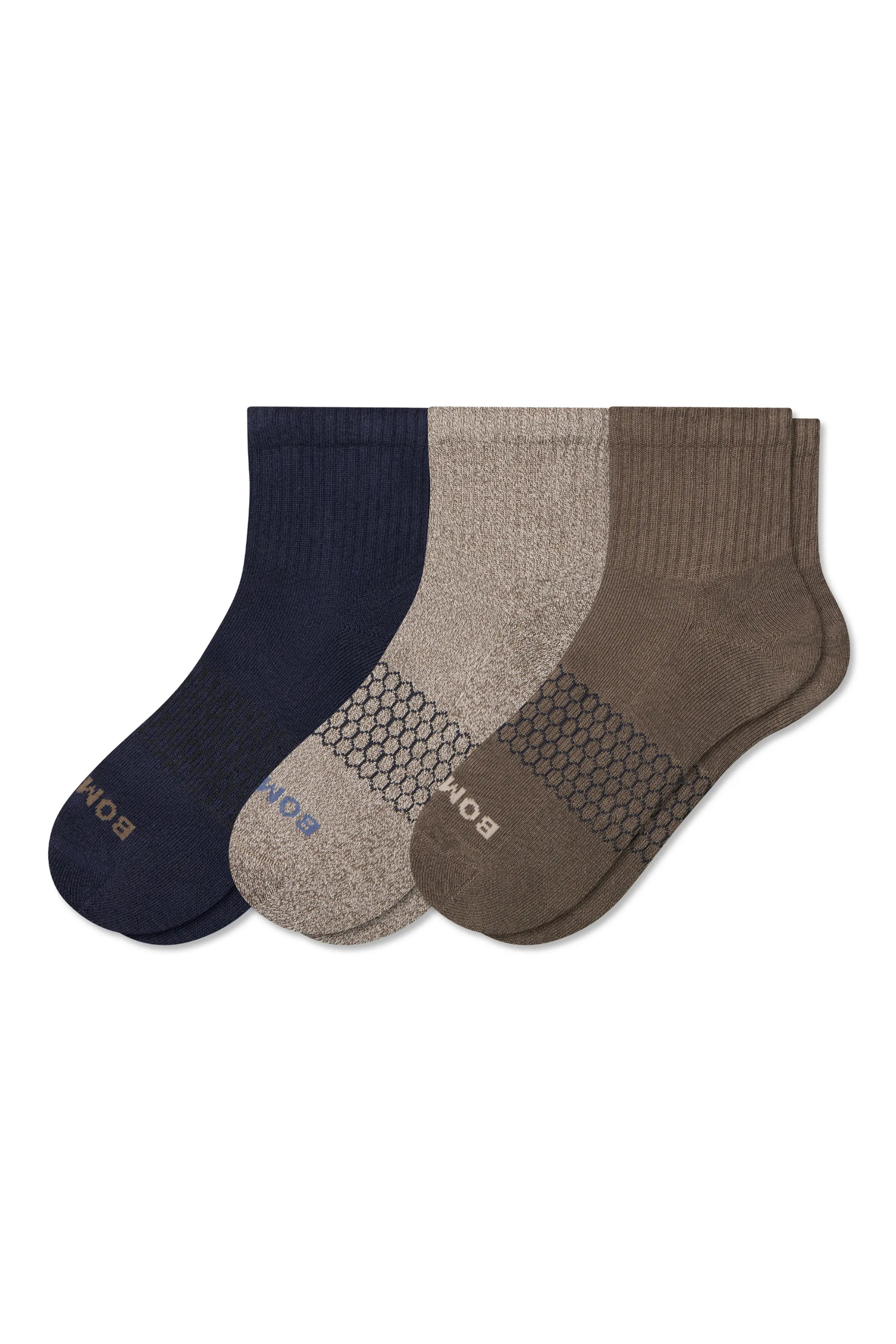 Assorted 3-Pack Solid Quarter Socks (Men) | Nordstrom | Nordstrom