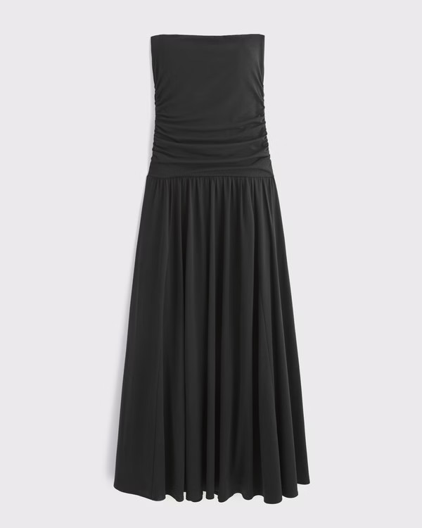 Women's Tube Drop-Waist Knit Maxi Dress | Women's Dresses & Jumpsuits | Abercrombie.com | Abercrombie & Fitch (US)