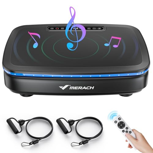 MERACH Vibration Plate Exercise Machine, Vibration Plate for Lymphatic Drainage, Vibrating Plate Exercise Machine for Women Men, Workout Equipment for Home | Amazon (US)