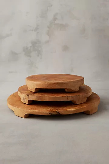 Footed Teak Serving Board | Anthropologie (US)