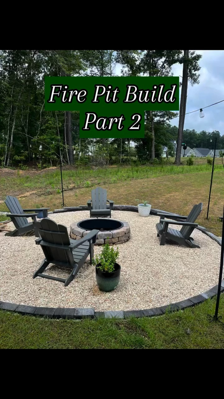 Fire pit build part 2 ✨

Building the fire pit itself was probably the easiest part of this project. Definitely a beginner DIY, minimal tools, minimal materials. 

And the retaining wall blocks from @loweshomeimprovement made for the perfect DIY fire pit!
 
#diy #housebuild #garden #firepit #homedesign #backyard