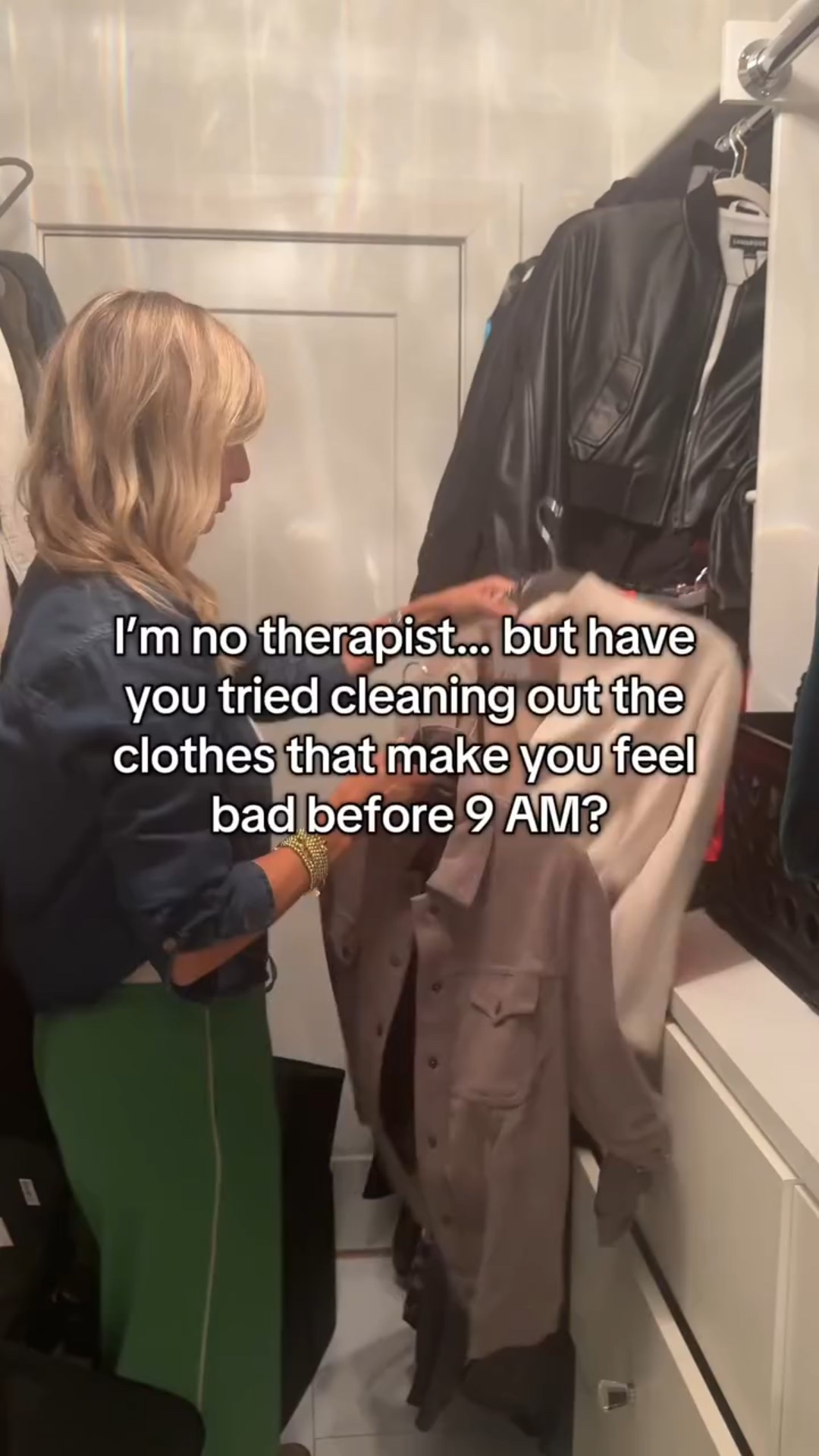 We’ve all done it — stood in front of our closet, staring at the clothes that used to fit, used to feel good, or used to represent a version of us we’ve outgrown. 

But here’s the thing: those clothes aren’t just taking up space in your closet — they’re taking up space in your confidence. 

When we do Closet Audits with clients, the shift is immediate. The moment those “guilt clothes” go, you make room for outfits that fit your body and your life right now. 

✨ You’ll stop starting your day with frustration. 
✨ You’ll rediscover what actually makes you feel good. 
✨ You’ll finally have a wardrobe that supports your energy, not drains it. 

If your closet’s been holding you back, this is your sign to let us help you clear it out and start fresh. 

💌 Book a Closet Audit or Styling Session today — link in bio. 

#effortlessstyle #personalstylist #closetcleanout #wardroberefresh