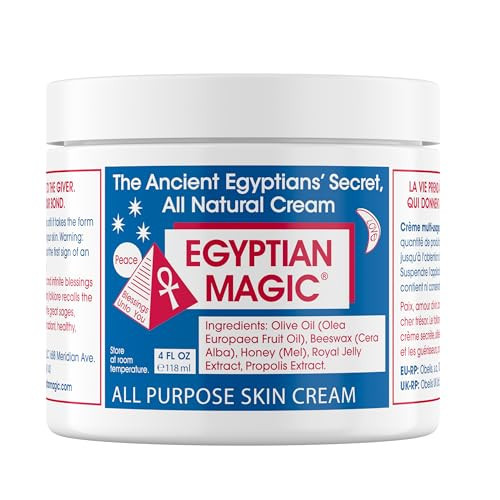 Egyptian Magic - All Purpose Face, Body, and Dry Skin Moisturizing Cream, Skin Protectant for Women & Men, Eczema Care Healing Balm, Scar Treatment, Stretch Marks, and Tattoo Aftercare, 4oz Jar | Amazon (US)