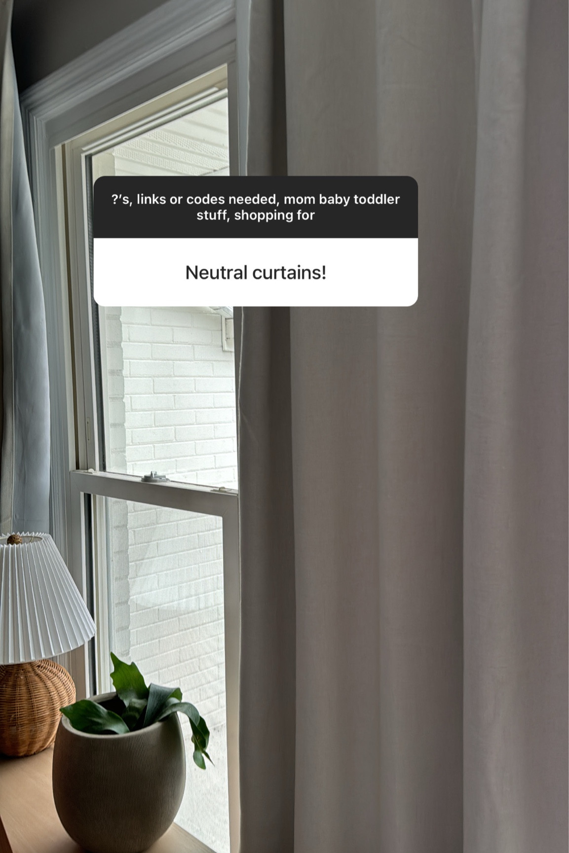 Our favorite neutral curtains we have all over our house. We have the color sour cream. 

Also use as our blackout curtains for Hudson’s room 

#LTKhome