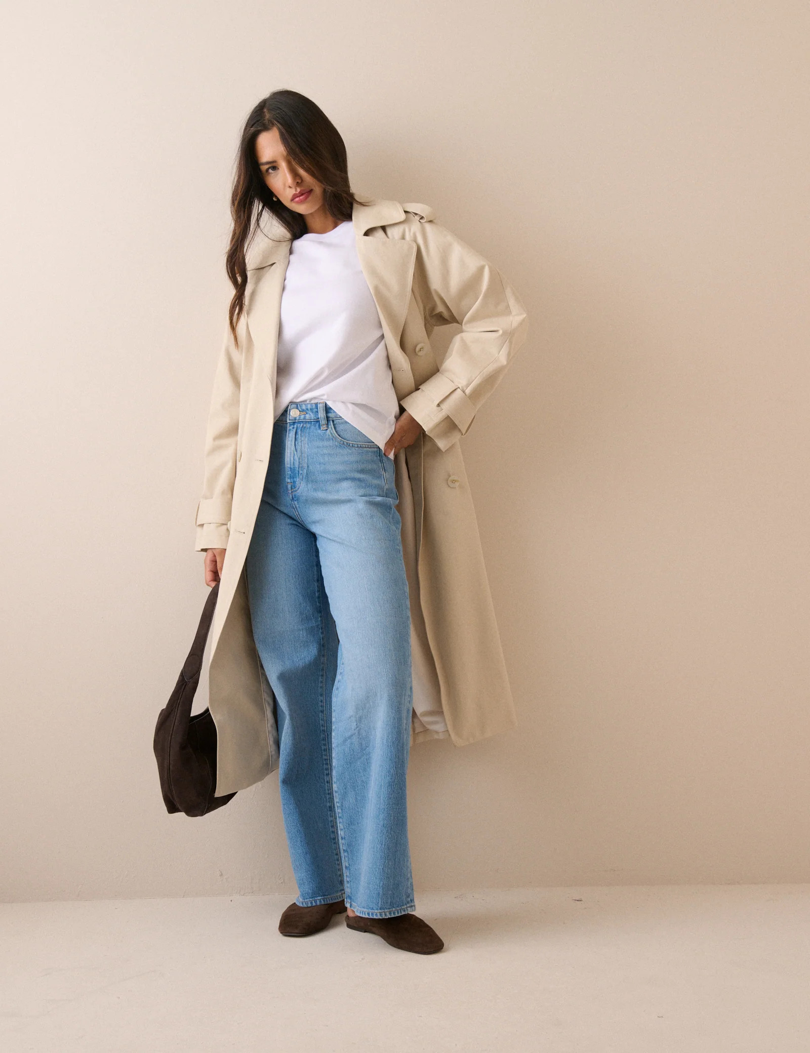 White Relaxed Fit Long Sleeve Top | Nobody's Child