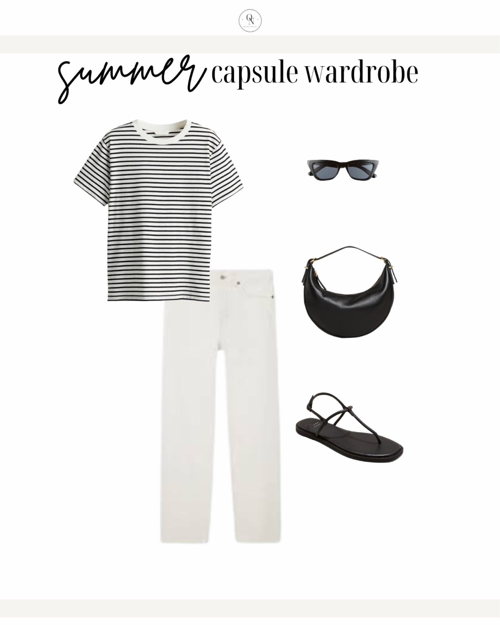 Summer is almost here! Summer and late spring outfit ideas from the summer capsule wardrobe. Here is the summer capsule checklist to make getting dressed easy this summer: 

basic white t-shirt (cropped from madewell)
ribbed tanks  (black + white)
blazers  (black + white)
striped t-shirt
button downs (white + blue)
Amazon two-piece linen set (short or long)
AG denim shorts
Levi’s ribcage white denim jeans
H&M trouser shorts (white + black)
Agolde wide leg denim jeans in disclosure 
cognac sandals (Hermes dupe at target)
black slides
woven heels
fashion sneakers
sunglasses (tortoise + black)
Madewell classic cognac tote
Madewell black mini handbag
Madewell straw bag
Amazon or Left on Friday black swimsuit
Abercrombie swimsuit cover-up

Summer outfits women, summer outfits casual, summer outfits cute, summer outfits classy, resort outfits, summer outfits for mom, summer capsule wardrobe, summer capsule women, summer outfits for work, summer outfits trendy, beach summer outfits, summer outfits jeans, white jeans summery, outfits with trouser shorts, summer outfits for vacation, vacation outfits, summer shorts, what to wear this summer, key staples to wear this summer, summer tops, summer shorts, summer looks 



#LTKSeasonal #LTKxMadewell